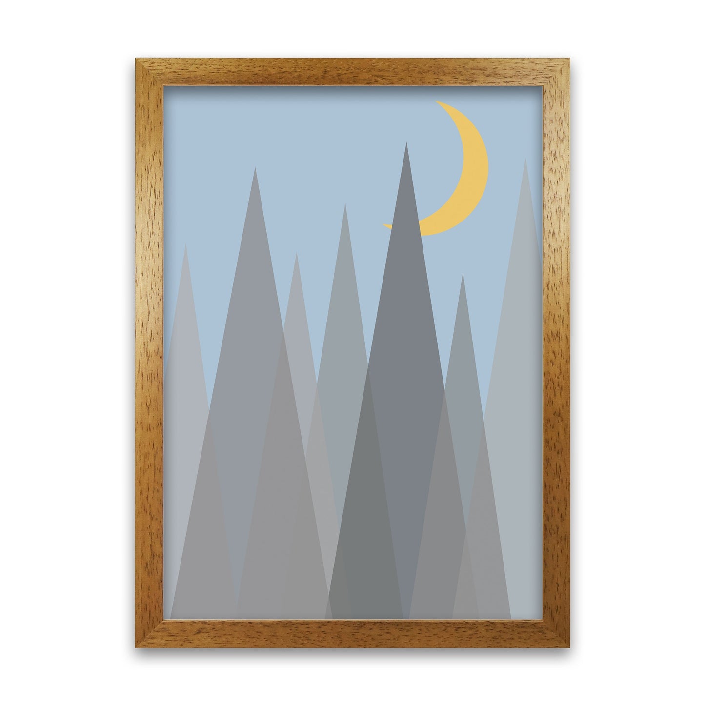 Rynx | Day and Night Kindergarten Mid Century Modern Art Print Night B