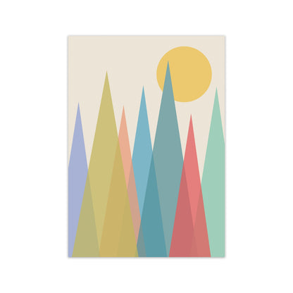 Rynx | Day and Night Kindergarten Mid Century Modern Art Print Day A