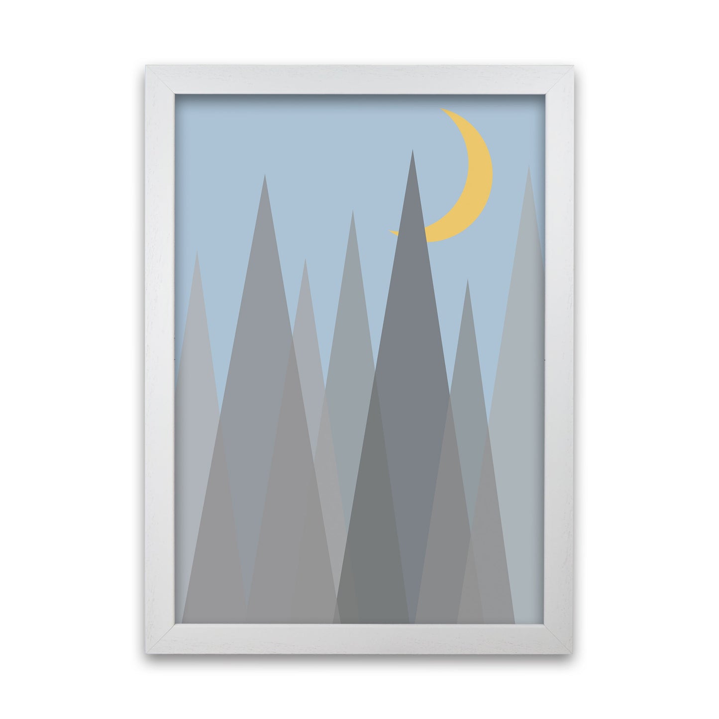 Rynx | Day and Night Kindergarten Mid Century Modern Art Print Night B