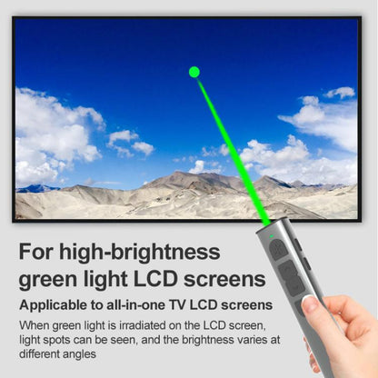 Rynx | Doosl Dsit038 2.4GHz Wireless Presenter PowerPoint Clicker Presentation Remote Control green laser pointer, control range: 100m