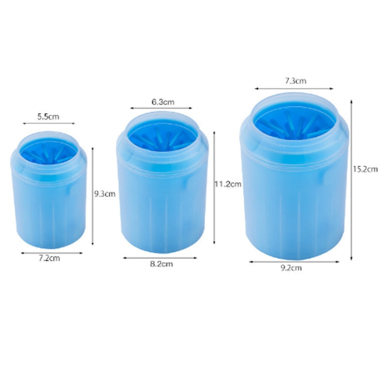 Pet Cat Dog Foot Cleaning Cup Cleaning Tool Silicone Wash Cup, Size: Medium (Orange)
