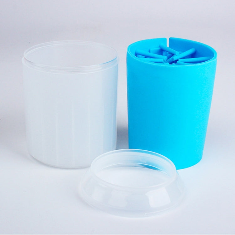 Pet Cat Dog Foot Cleaning Cup Cleaning Tool Silicone Wash Cup, Size: Medium (Orange)