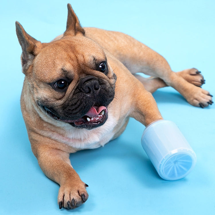 Pet Cat Dog Foot Cleaning Cup Cleaning Tool Silicone Wash Cup, Size: Medium (Orange)