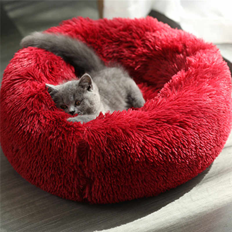 Rynx | PawNest Calming Donut Cat Bed | Round Plush Nest | Stress-Reducing & Cozy | Perfect for Cats & Small Dogs