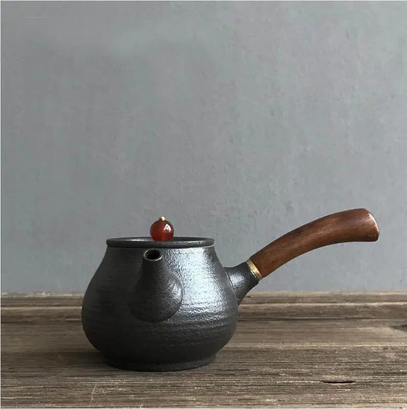 Rynx Japanese Teapot in Black Ceramic 180ml