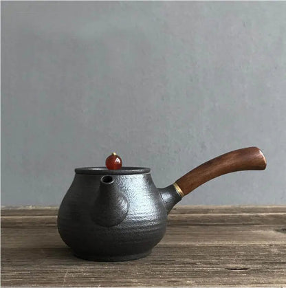 Rynx Japanese Teapot in Black Ceramic 180ml