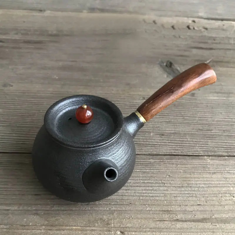 Rynx Japanese Teapot in Black Ceramic 180ml