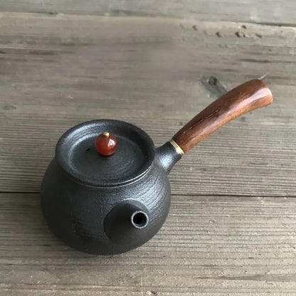 Rynx Japanese Teapot in Black Ceramic 180ml