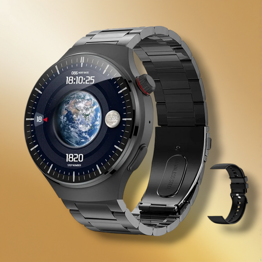 Rynx | Smartwatch Stainless Steel Bracelet Black "Crylithon"