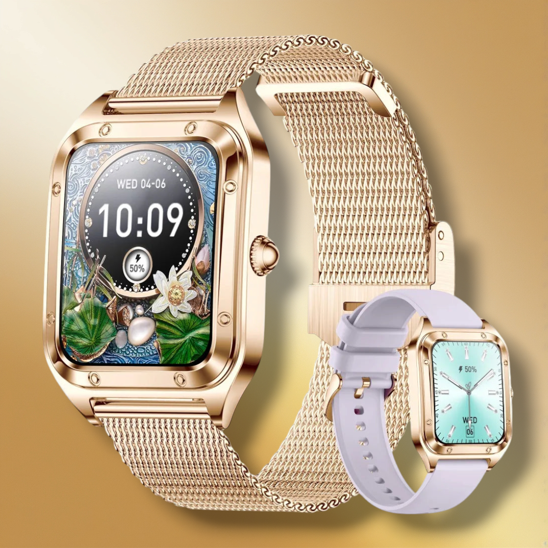 Rynx | Smartwatch Women Mesh Band gold "Aurithor"