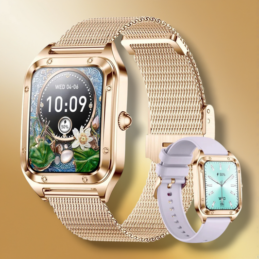 Rynx | Smartwatch Women Mesh Band gold "Aurithor"
