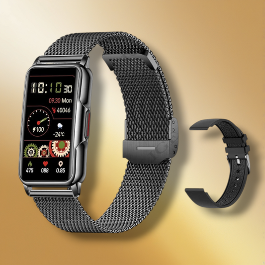 Rynx | Smartwatch Women Bracelet Mesh Black "Lynthior"