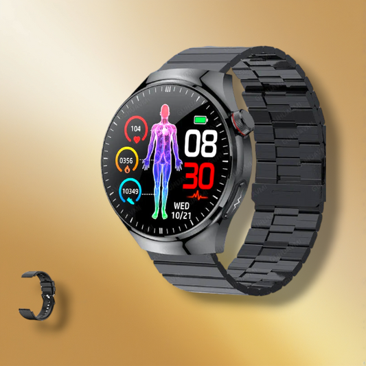 Rynx | Women's Smartwatch round black "Xyronith"