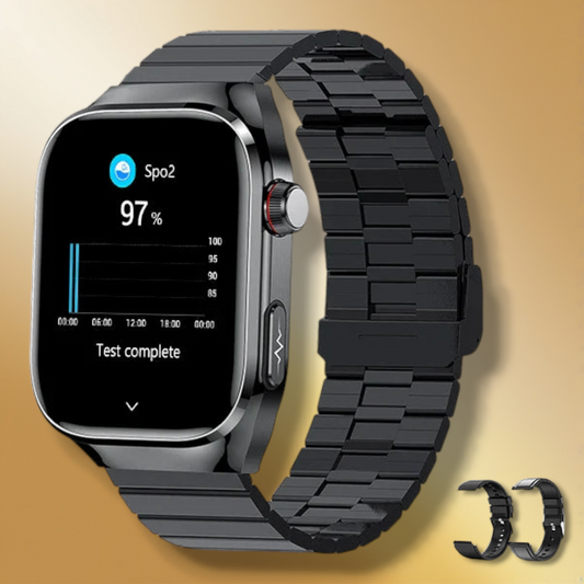 Rynx | Smartwatch for men compatible with iPhone black "Velthorax"