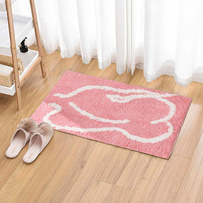 Rynx | Pink Naked Back Bath Mat, 15.7″x23.6″, Non-slip Bath Mat, Pink Bathroom Rugs, Non-slip Toilet Mat, Soft Thick Bathroom Rug, Art Bath Mats, Best Bath Rugs, Non-slip Shower Mat, Toilet Rug