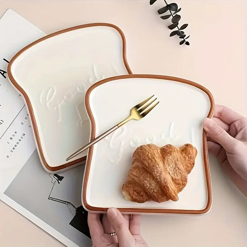 Rynx | Platti Toast Shaped Ceramic Plate