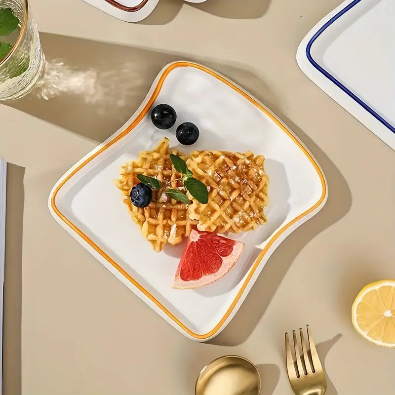 Rynx | Platti Toast Shaped Ceramic Plate