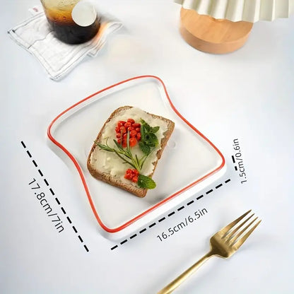 Rynx | Platti Toast Shaped Ceramic Plate