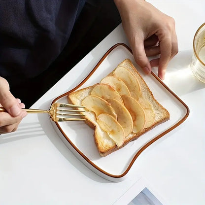 Rynx | Platti Toast Shaped Ceramic Plate