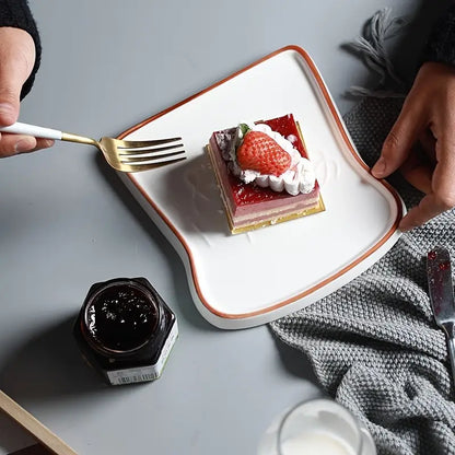 Rynx | Platti Toast Shaped Ceramic Plate