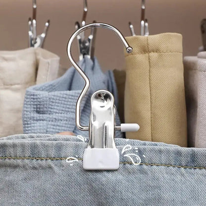 Rynx | Space-saving metal clip hook with PVC handle – More stable than wood & plastic