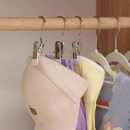 Rynx | Space-saving metal clip hook with PVC handle – More stable than wood & plastic