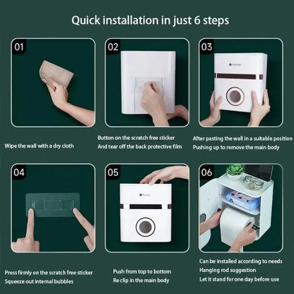 Rynx | Space-saving, wall-mounted bathroom organizer