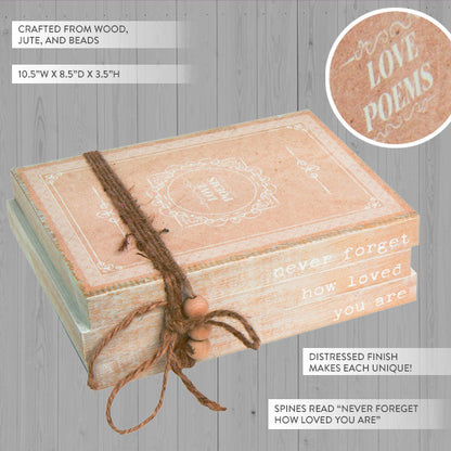 Rynx | Never Forget How Loved You Are Stacked Books Decor