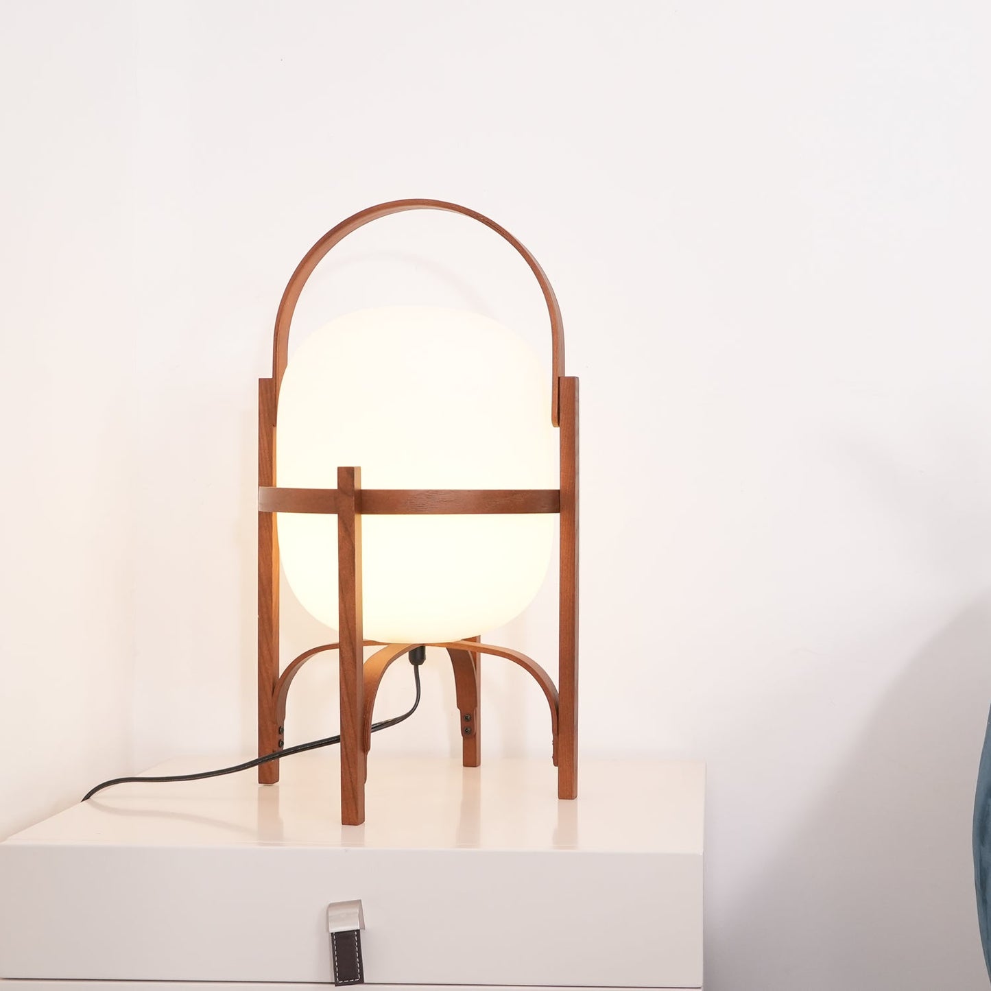 Rynx | Portable Lantern Glass Table Lamp