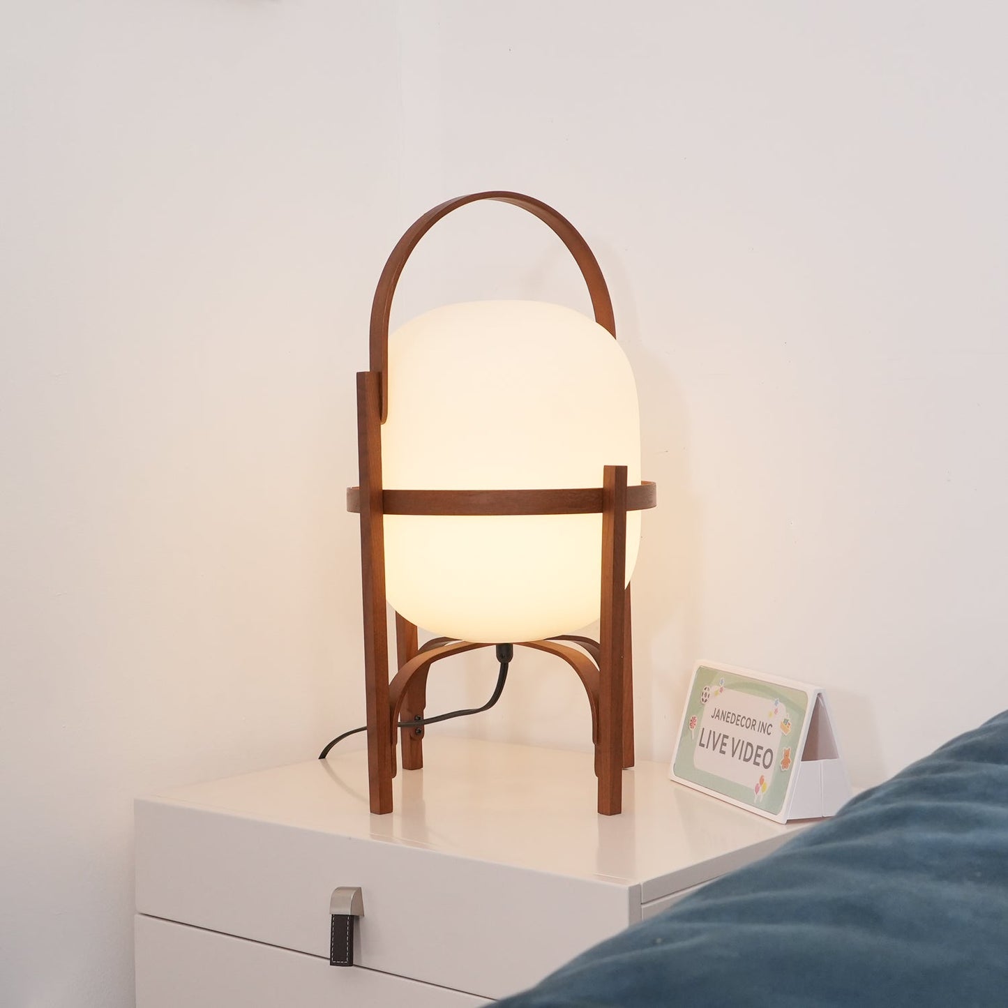 Rynx | Portable Lantern Glass Table Lamp