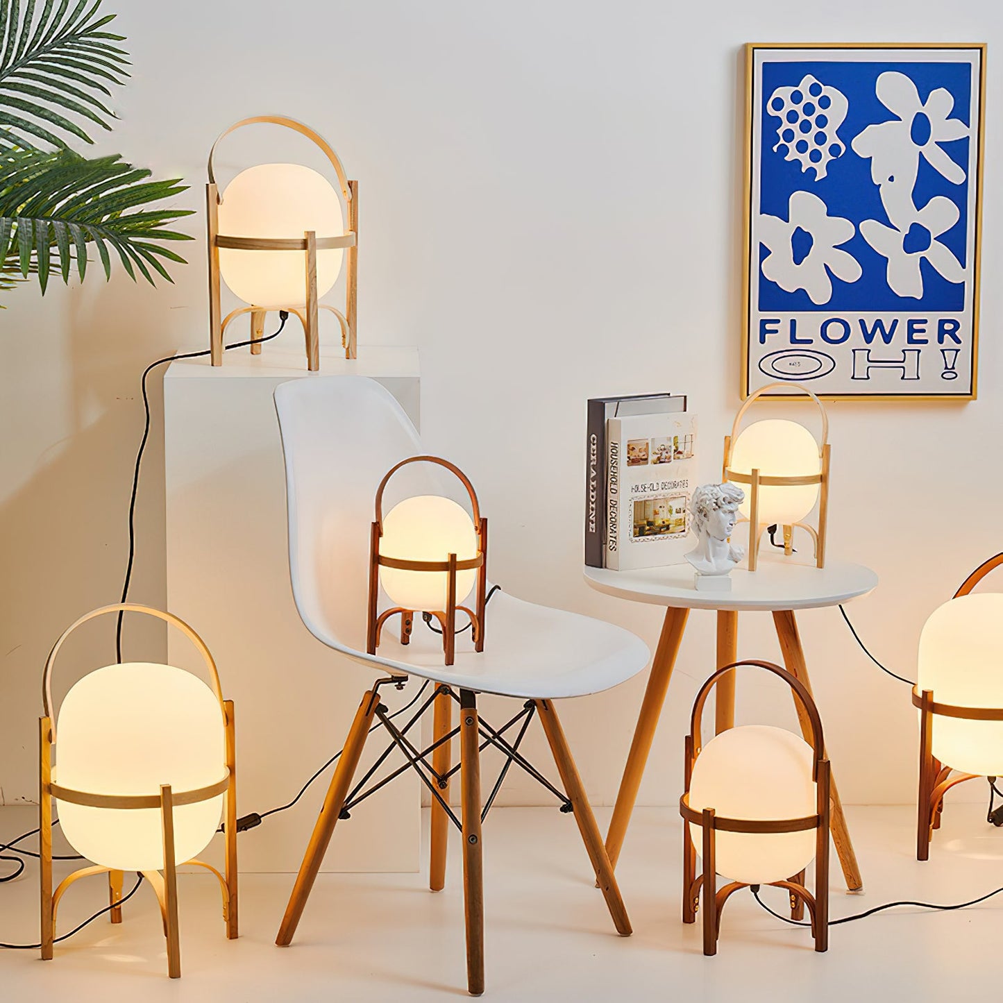 Rynx | Portable Lantern Glass Table Lamp