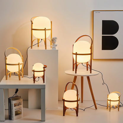 Rynx | Portable Lantern Glass Table Lamp