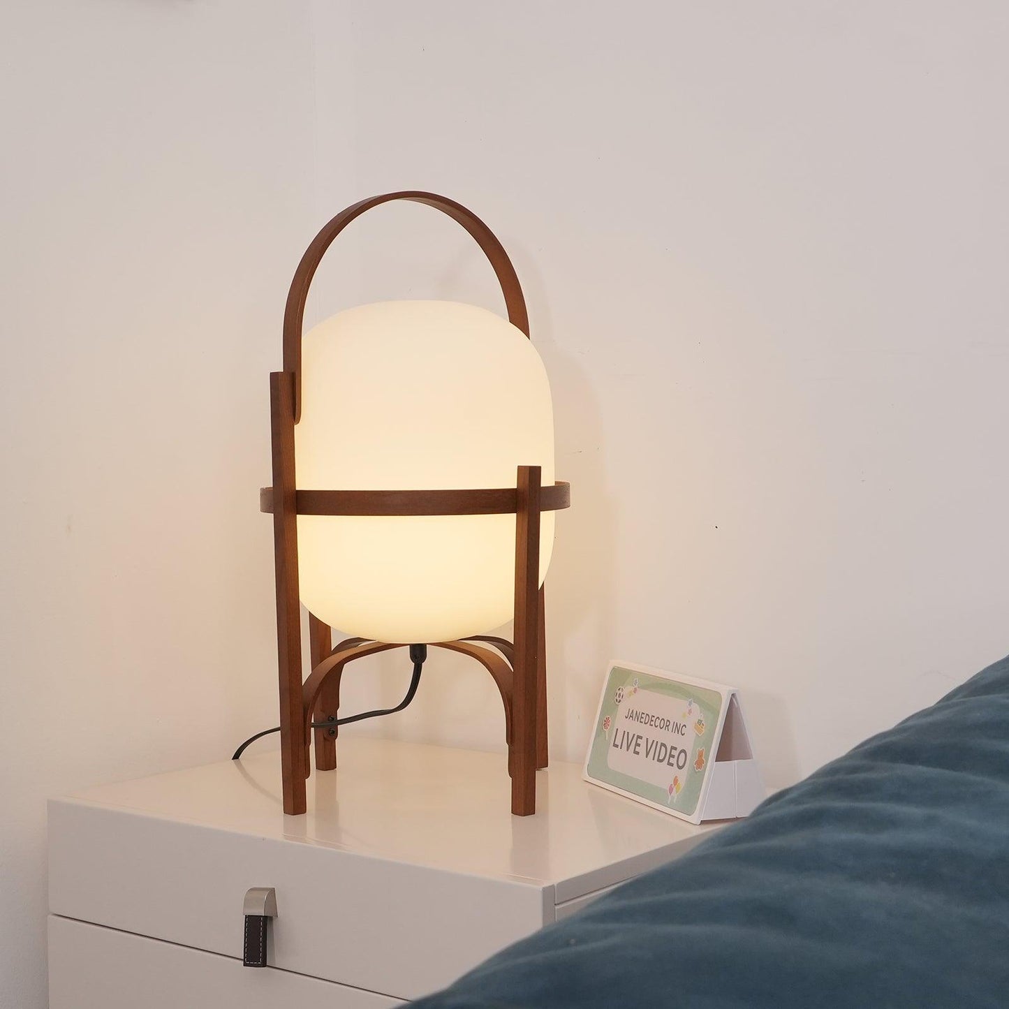 Rynx | Portable Lantern Glass Table Lamp