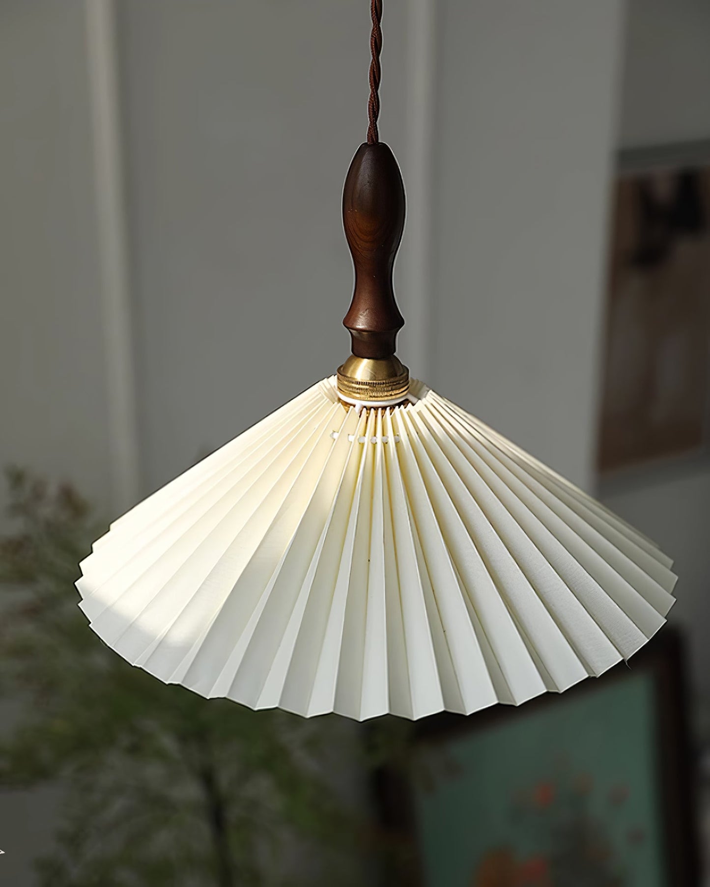Rynx | Prairie Pleated Plug In Pendant Lamp