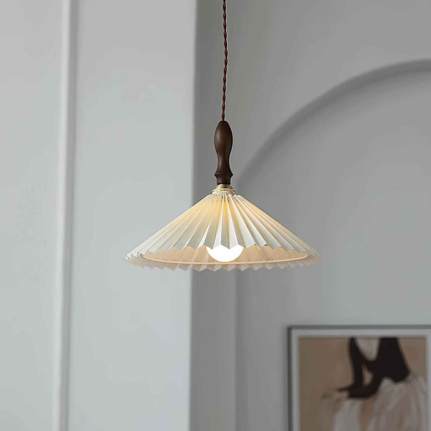 Rynx | Prairie Pleated Plug In Pendant Lamp