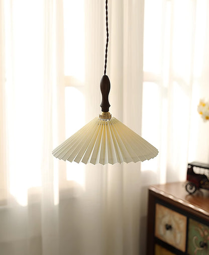 Rynx | Prairie Pleated Plug In Pendant Lamp