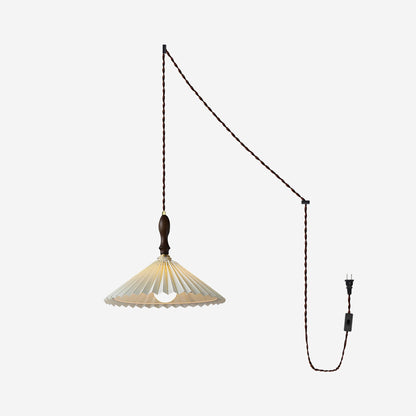 Rynx | Prairie Pleated Plug In Pendant Lamp