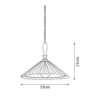 Rynx | Prairie Pleated Plug In Pendant Lamp
