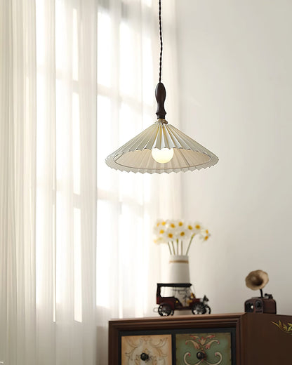 Rynx | Prairie Pleated Plug In Pendant Lamp