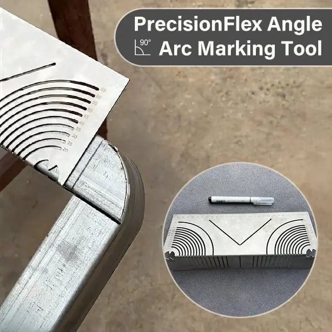 Rynx | PrecisionFlex Marking Tool — Metal Angle and Curve Measuring Tool