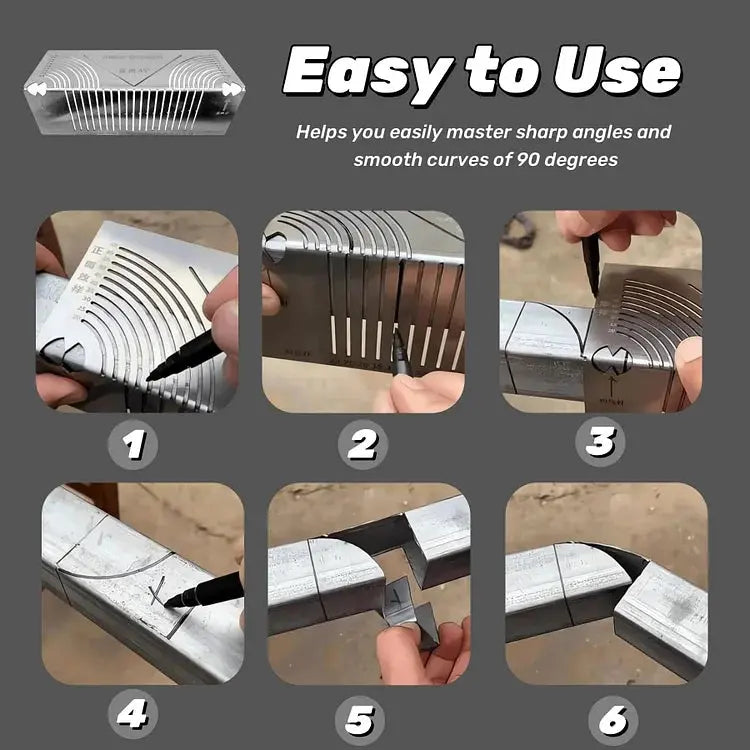 Rynx | PrecisionFlex Marking Tool — Metal Angle and Curve Measuring Tool