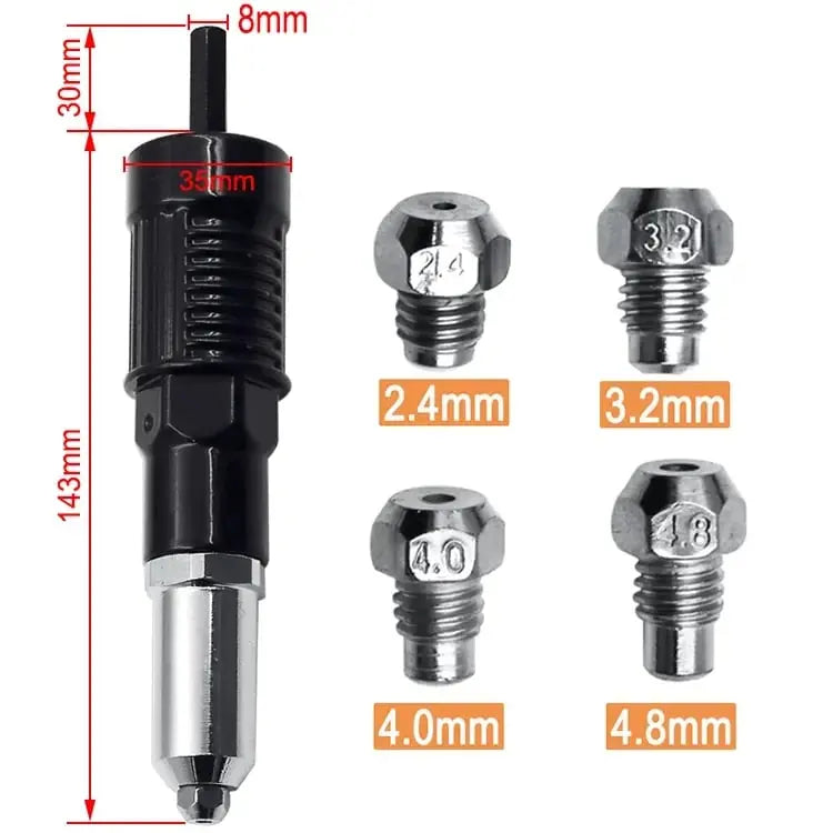 Rynx | Professional Stapler Adapter Kit with 4 Different Nozzles