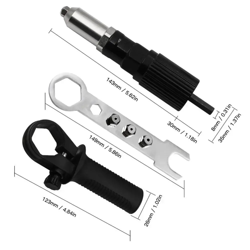 Rynx | Professional Stapler Adapter Kit with 4 Different Nozzles
