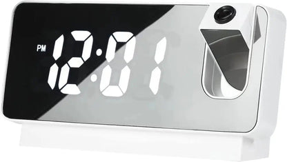 Rynx | Projection alarm clock with mirror display and large LED screen