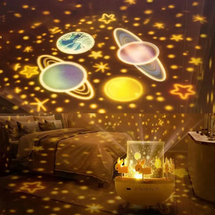 Rynx | Projector night lamp with 12 motifs & Bluetooth – For magical light moments