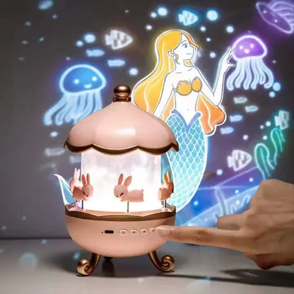 Rynx | Projector night lamp with 12 motifs & Bluetooth – For magical light moments