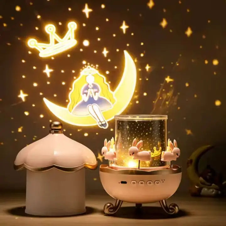 Rynx | Projector night lamp with 12 motifs & Bluetooth – For magical light moments
