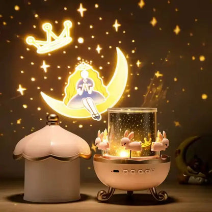 Rynx | Projector night lamp with 12 motifs & Bluetooth – For magical light moments