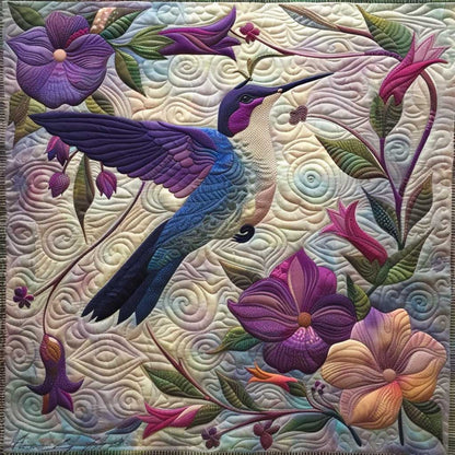Rynx | Purple Hummingbird Quilt