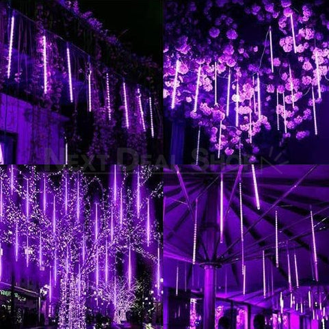 Rynx | Purple meteor shower LED rain lights